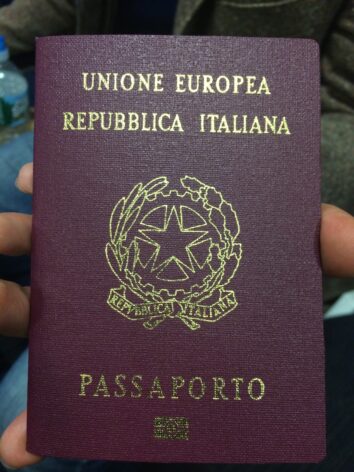 Passaporte europeu - passaporte italiano