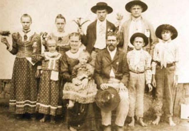 Imagem: Família de camponeses oriundos de Zeeland, no Espírito Santo Imagem: Família de camponeses oriundos de Zeeland, no Espírito Santo