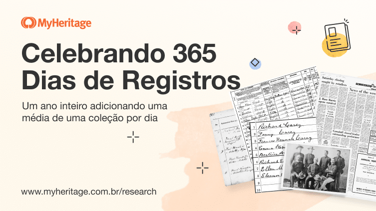 Comemorando 365 coleções de registros históricos adicionadas ou atualizadas durante 365 dias