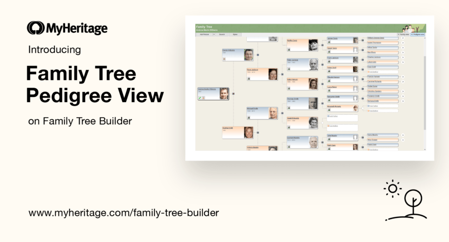 Visualização Modo Linhagem agora disponível no Family Tree Builder