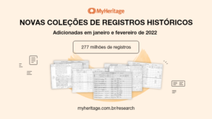 Novos registros históricos adicionados em janeiro e fevereiro de 2022