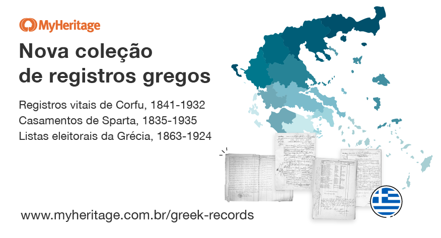 MyHeritage adiciona três coleções de registros históricos da Grécia