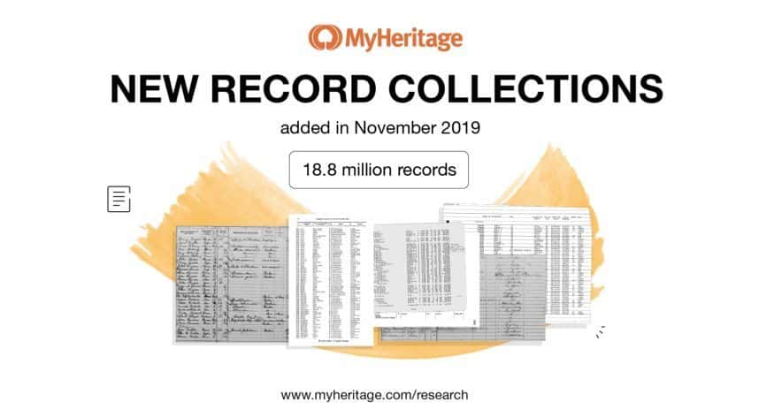 Novos registros históricos adicionados na primeira quinzena de novembro de 2019