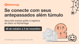 Conecte-se com seus ancestrais neste Dia de Finados com registros de óbito gratuitos