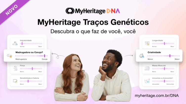 Apresentamos MyHeritage DNA Traits: Descubra como o seu DNA influencia quem você é
