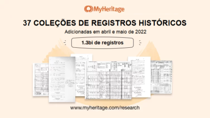 Coleções de registros históricos adicionadas em abril e maio de 2022