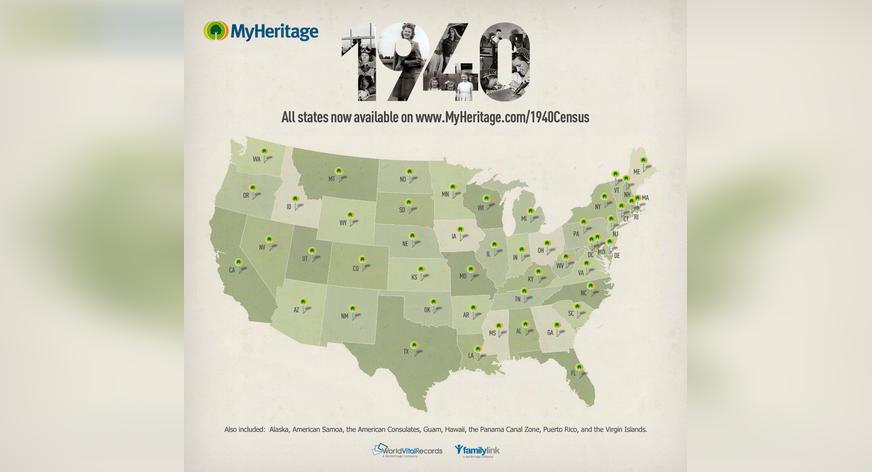 Todas as imagens do Censo de 1940 USA – já estão disponíveis