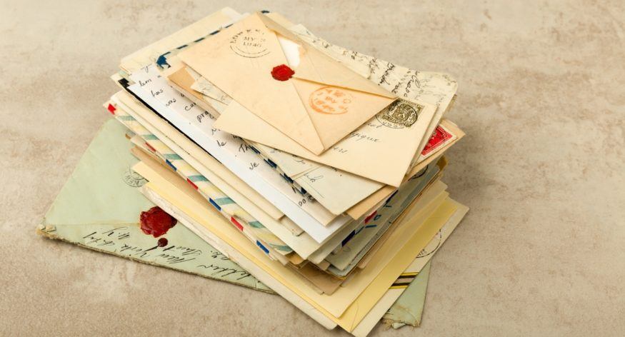 Preservando cartas antigas de família